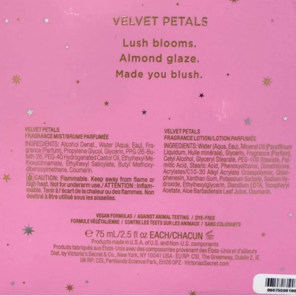 🔥NWT Victoria's Secret Velvet Petals Fragrance Mist, Lotion Set